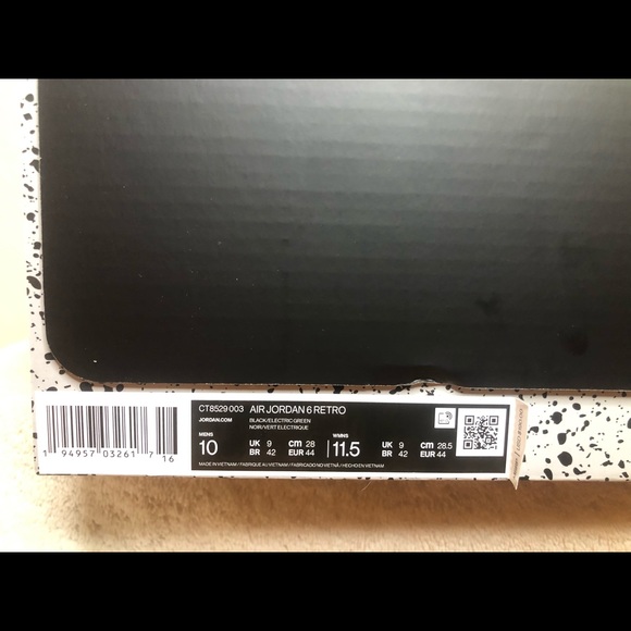 Jordan Retro 6 Size 10 CT8529-003 - Picture 7 of 7